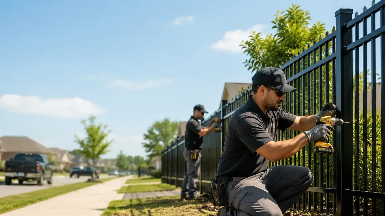 Metal Fence Installation in Marine, IL